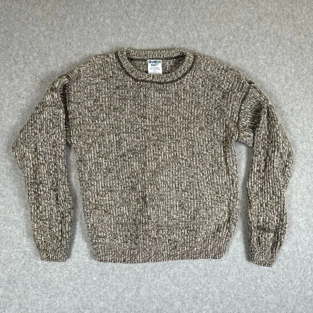 Osh Kosh B' Gosh Toddler Boys Size Large Pullover Sweater Gray Black Long Sleeve